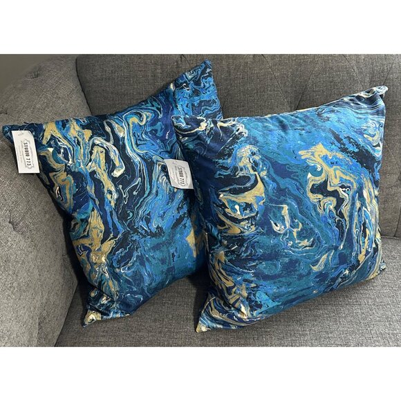 Bundle 2 New Eastern Accents Studio 773 Gosia Ocean Decorative Pillow - Picture 5 of 9